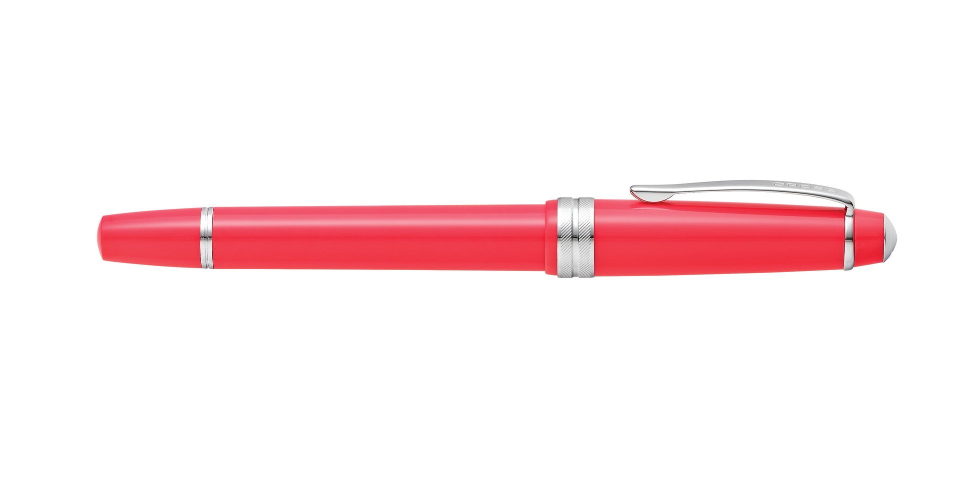 Cross Bailey Light polished coral resin rollerball pen with silver-tone accents and clip on Tampa Home & Garden Store