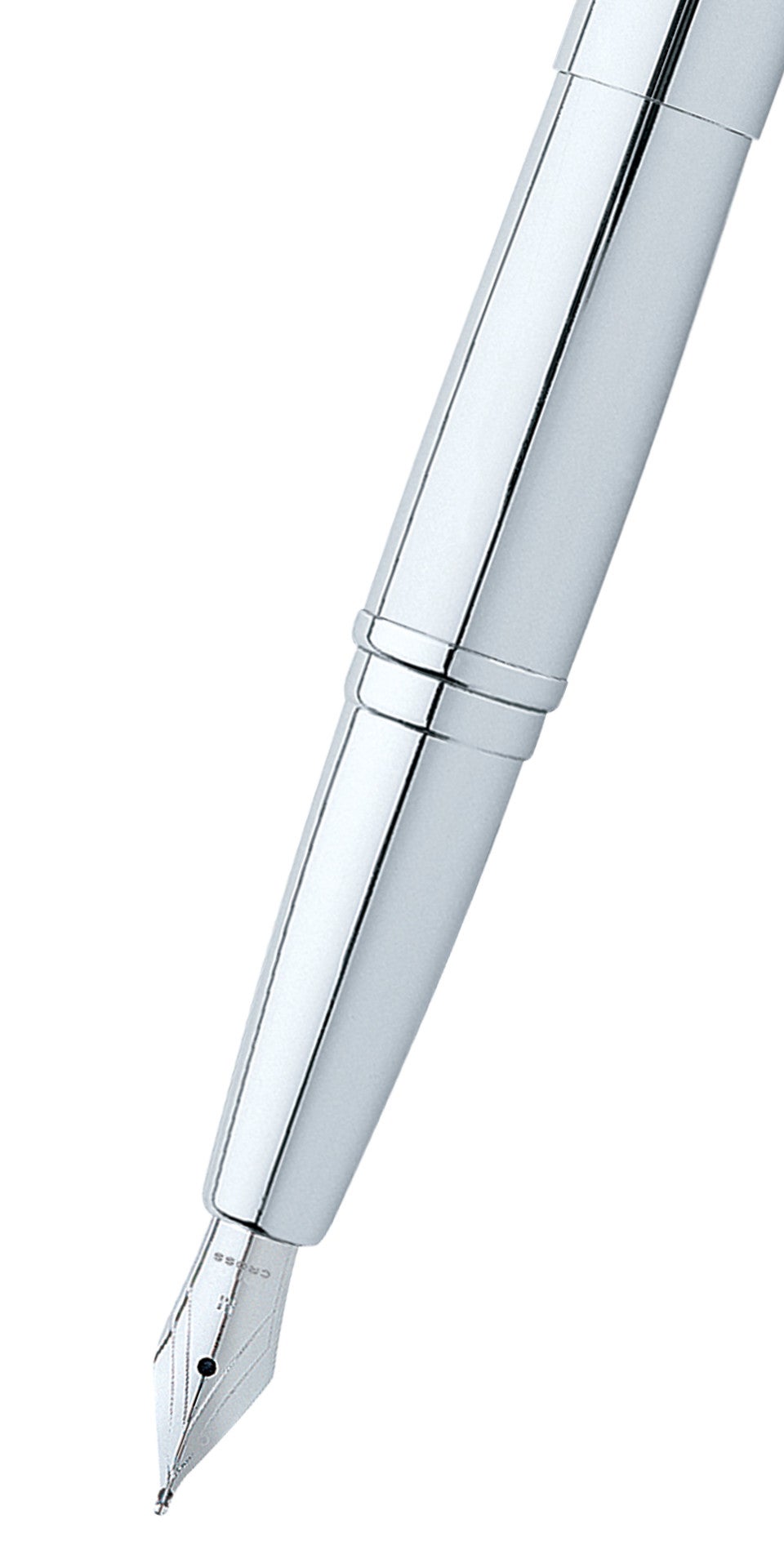 ATX Pure Chrome stainless steel fountain pen with fine nib by A.T. Cross on Tampa Home & Garden Store