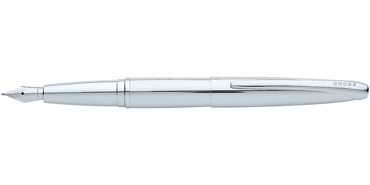 ATX Pure Chrome Stainless Steel Fine Nib Fountain Pen chrome finish by Cross on Tampa Home & Garden Store