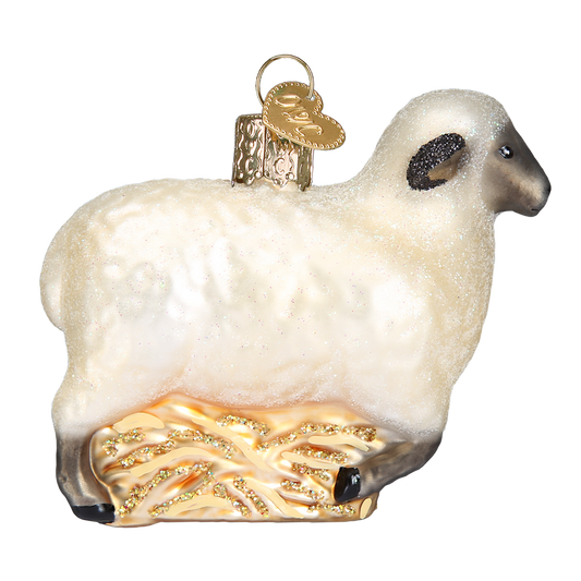 Old World Christmas Sheep Glass Ornament - Tampa Home & Garden Store