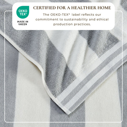 Striped Cabana Beach Towel and Soft Pastel Colors