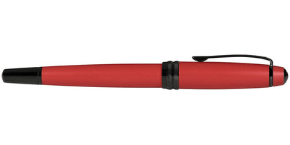 Bailey fountain pen matte red lacquer, black cap, stainless steel extra-fine nib by A.T. Cross on Tampa Home & Garden Store