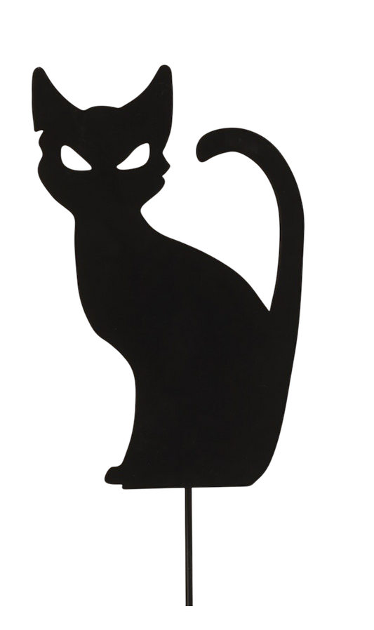 Piquet de jardin Chat noir -
