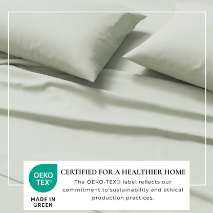Heathered Jersey and Cotton Blend Bed Sheets