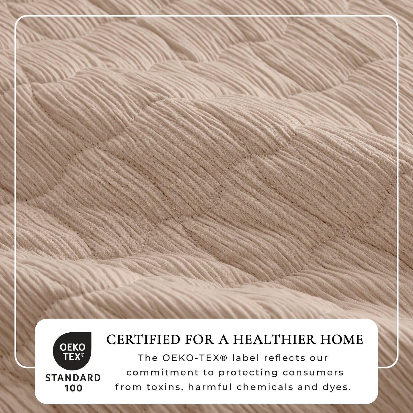 Breathable Gauze Quilt Set and Wave Stitch