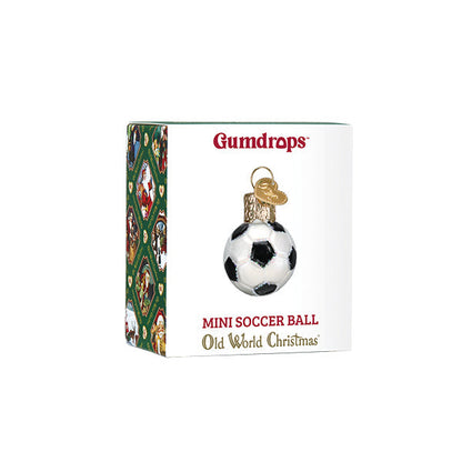 Adorno de cristal con forma de mini balón de fútbol Gumdrop