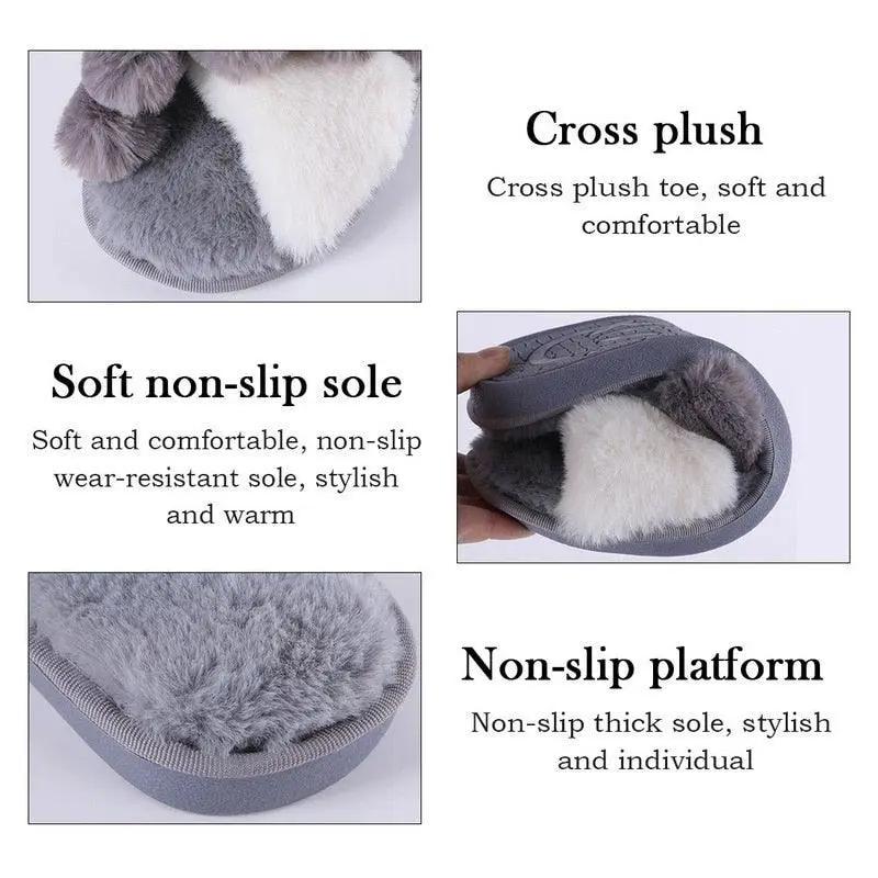 Women Winter Slippers Memory Foam for Indoor Use