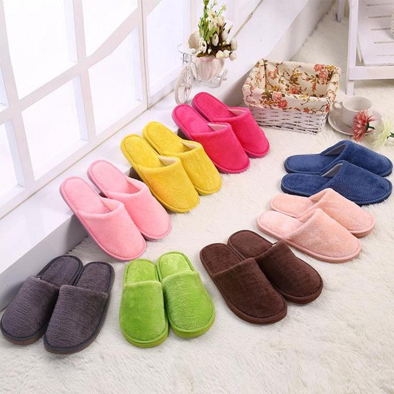 Stevvex women's plush fur-lined waterproof slippers, indoor clogs in multicolor assortment on Tampa Home & Garden Store