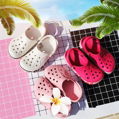Stevvex lightweight beach clogs slides; four colors white, light pink, pink, magenta on Tampa Home & Garden Store