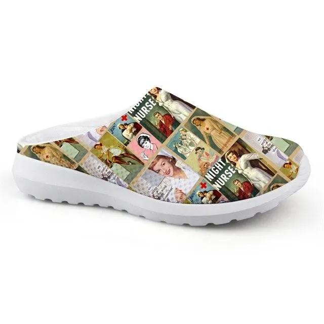 Women Lightweight Nurse Shoes for Home and Garden