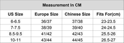 Stevvex slippers size chart: US/EU/Chinese sizes with cm fits for ST85SH6560MLL slippers on Tampa Home & Garden Store