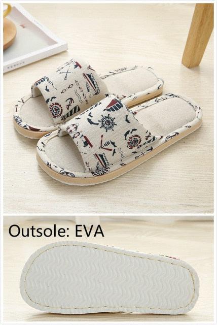 Stevvex women's floral indoor slippers cream cloth upper with EVA outsole on Tampa Home & Garden Store