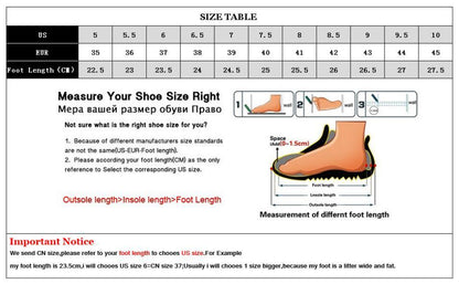 Stevvex ST85SH4848AVC sneakers size chart with US/EU sizes and foot length diagram on Tampa Home & Garden Store