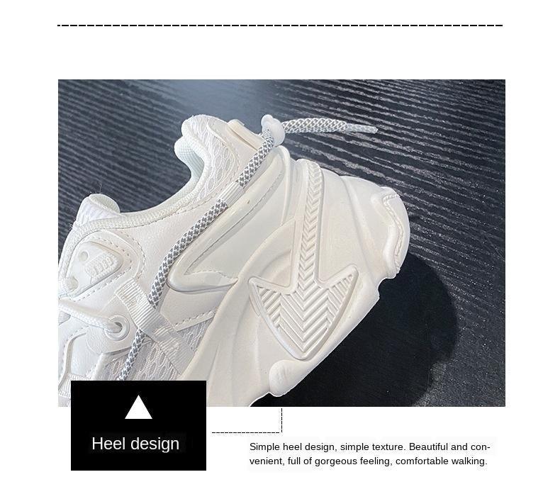 Women fashion sneakers Stevvex white leather chunky-sole casual walking footwear ST85SH1025SGR on Tampa Home & Garden Store