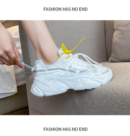 Stevvex white leather sneakers with chunky sole lace-up casual walking footwear on Tampa Home & Garden Store