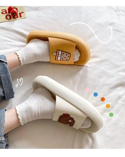 Women Open Toe Flip Flops Non Slip Slippers