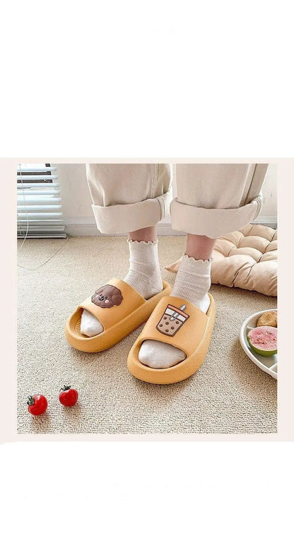 Women Open Toe Flip Flops Non Slip Slippers