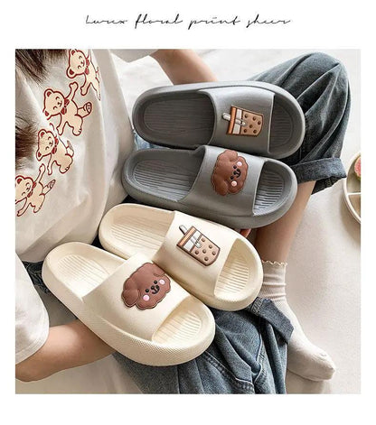 Women Open Toe Flip Flops Non Slip Slippers