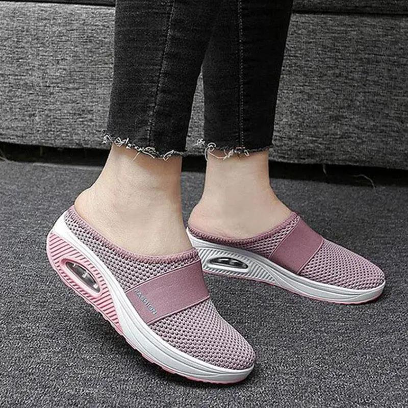 Women Mesh Lightweight Shoes Air Cushion Walking