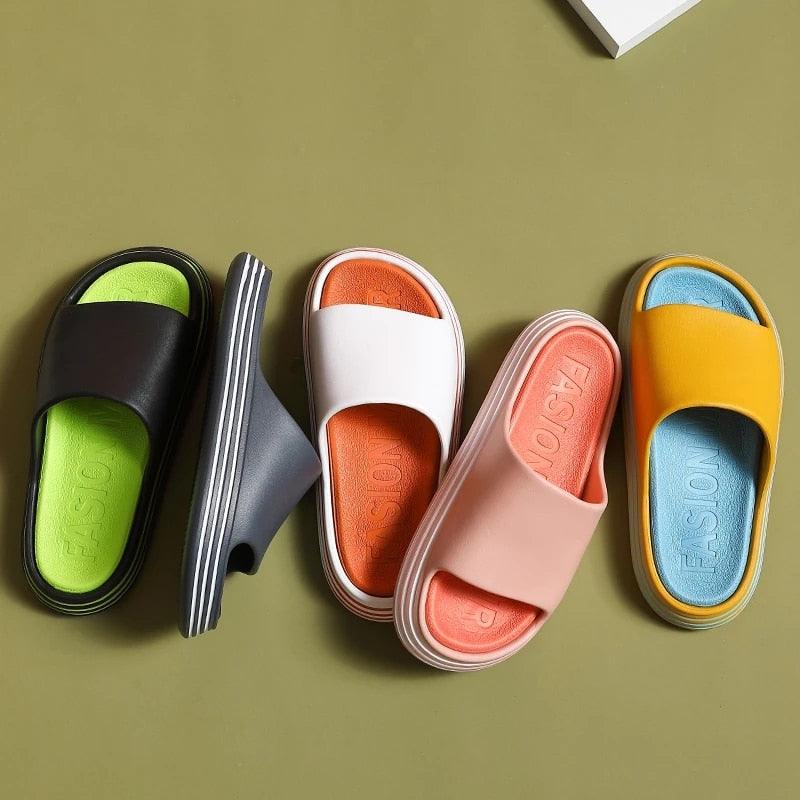 Stevvex women EVA slippers five-color outdoor slides with thick non-slip soles and open toe on Tampa Home & Garden Store