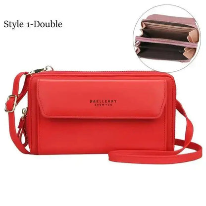 Women Pu Leather Crossbody Bags with Card Holders