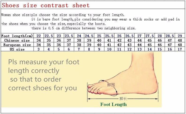 Women running shoes air mesh sneakers by Stevvex, size chart with foot length diagram on Tampa Home & Garden Store