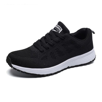 Stevvex black breathable mesh running sneaker with white sole, lace-up athletic shoe on Tampa Home & Garden Store