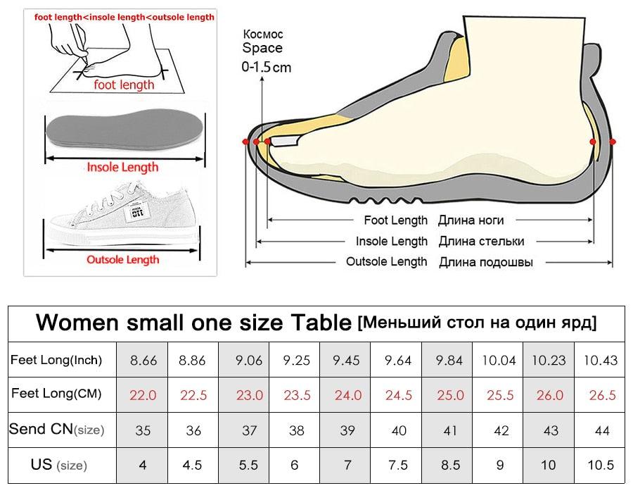 Stevvex White Canvas Low-Top Sneakers lace-up shown with measurement diagram and size chart on Tampa Home & Garden Store