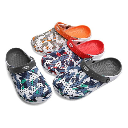 Stevvex women's casual clogs camo pattern, breathable lightweight slip-ons in 4 colorways on Tampa Home & Garden Store