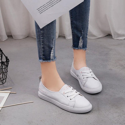 Women's Checkered Lace Up And Casual Sneakers