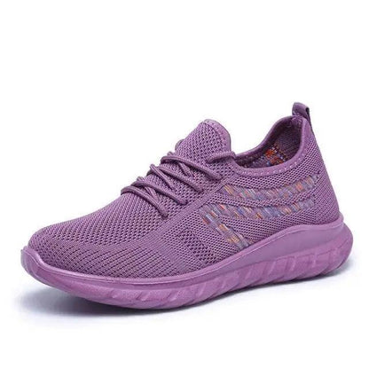 Stevvex women's purple mesh breathable sneakers with cushioned sole on Tampa Home & Garden Store
