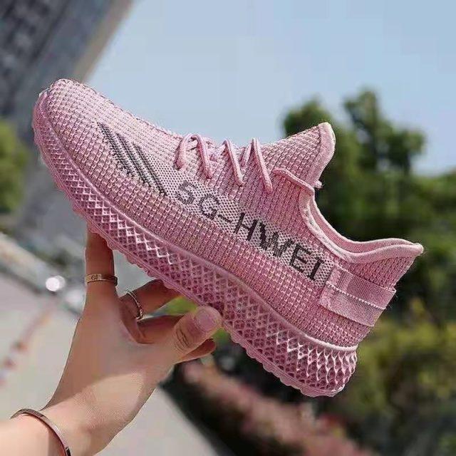 Women's Stevvex pink breathable mesh running sneakers with lightweight casual design on Tampa Home & Garden Store