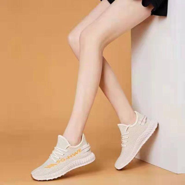 Stevvex women's running sneakers white breathable mesh lightweight casual shoes on Tampa Home & Garden Store