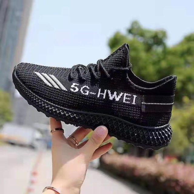 Women's running sneakers black breathable mesh upper with lightweight non-slip sole on Tampa Home & Garden Store