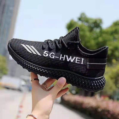 Women's running sneakers black breathable mesh upper with lightweight non-slip sole on Tampa Home & Garden Store