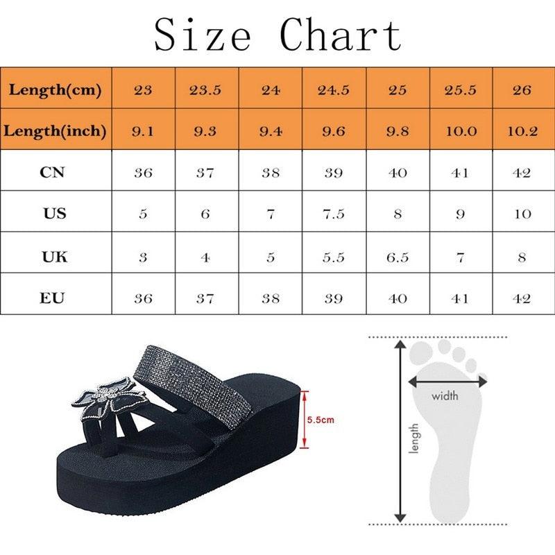 Pink Platform Sandals for Women With Butterfly