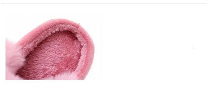 Women's Rabbit Ear Indoor Slippers Memory Foam