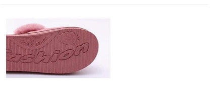 Women's Rabbit Ear Indoor Slippers Memory Foam
