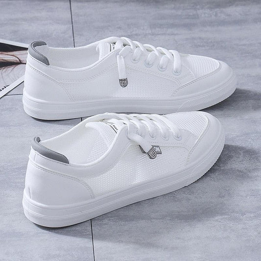 Stevvex women's white casual sneakers breathable mesh for walking and gym on Tampa Home & Garden Store