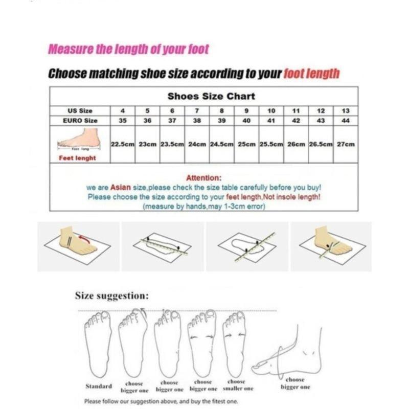 Stevvex sandals size chart with foot-length table, measurement steps, and size suggestions on Tampa Home & Garden Store