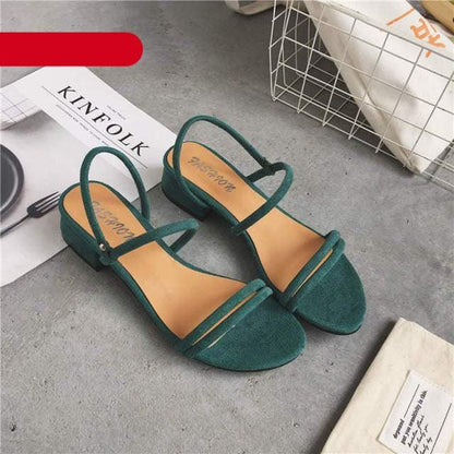Stevvex women's green open-toe sandals with back straps, adjustable casual pair on Tampa Home & Garden Store