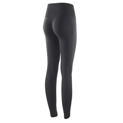 Stevvex women's seamless high-waist leggings with push-up design in black for workouts on Tampa Home & Garden Store