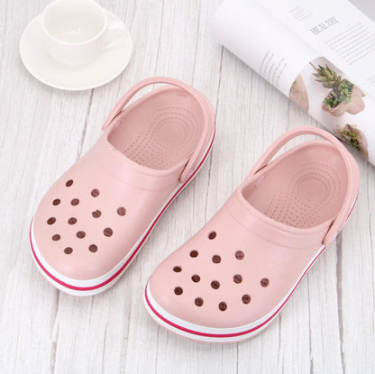 Stevvex pink garden clogs, breathable slip-ons, indoor/outdoor slippers on Tampa Home & Garden Store