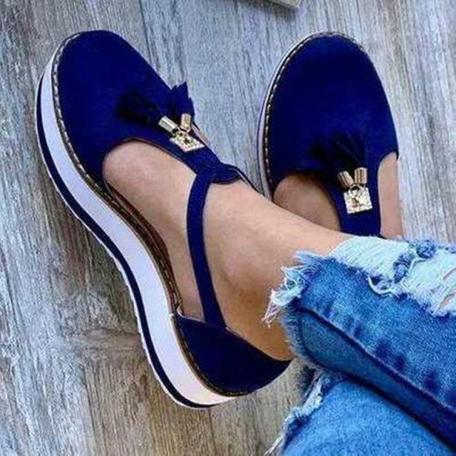 Women Buckle Strap Summer Sandals Platform