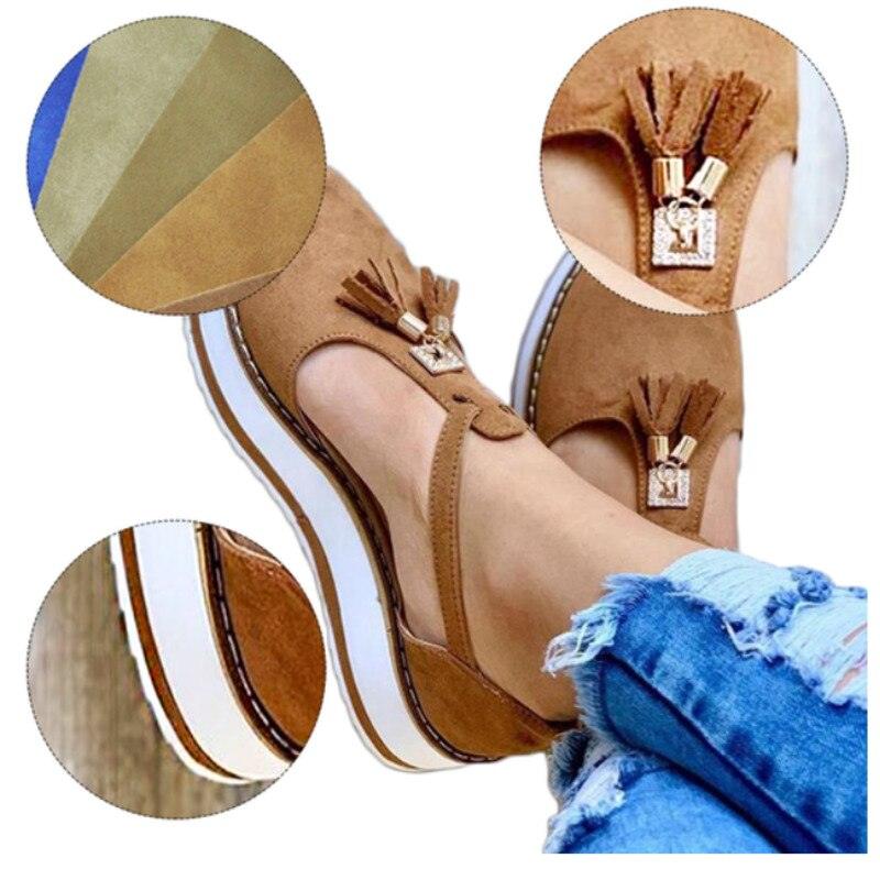Women Buckle Strap Summer Sandals Platform