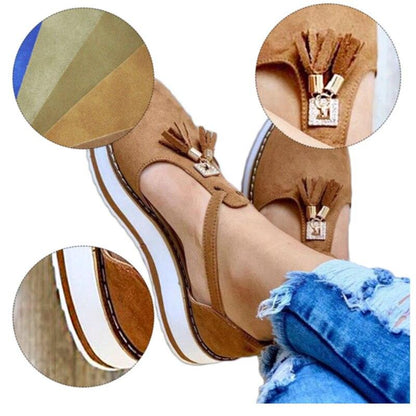 Women Buckle Strap Summer Sandals Platform