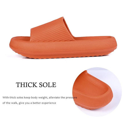 Women Thick Platform Slippers orange EVA slide by Stevvex open toe non-slip indoor outdoor on Tampa Home & Garden Store