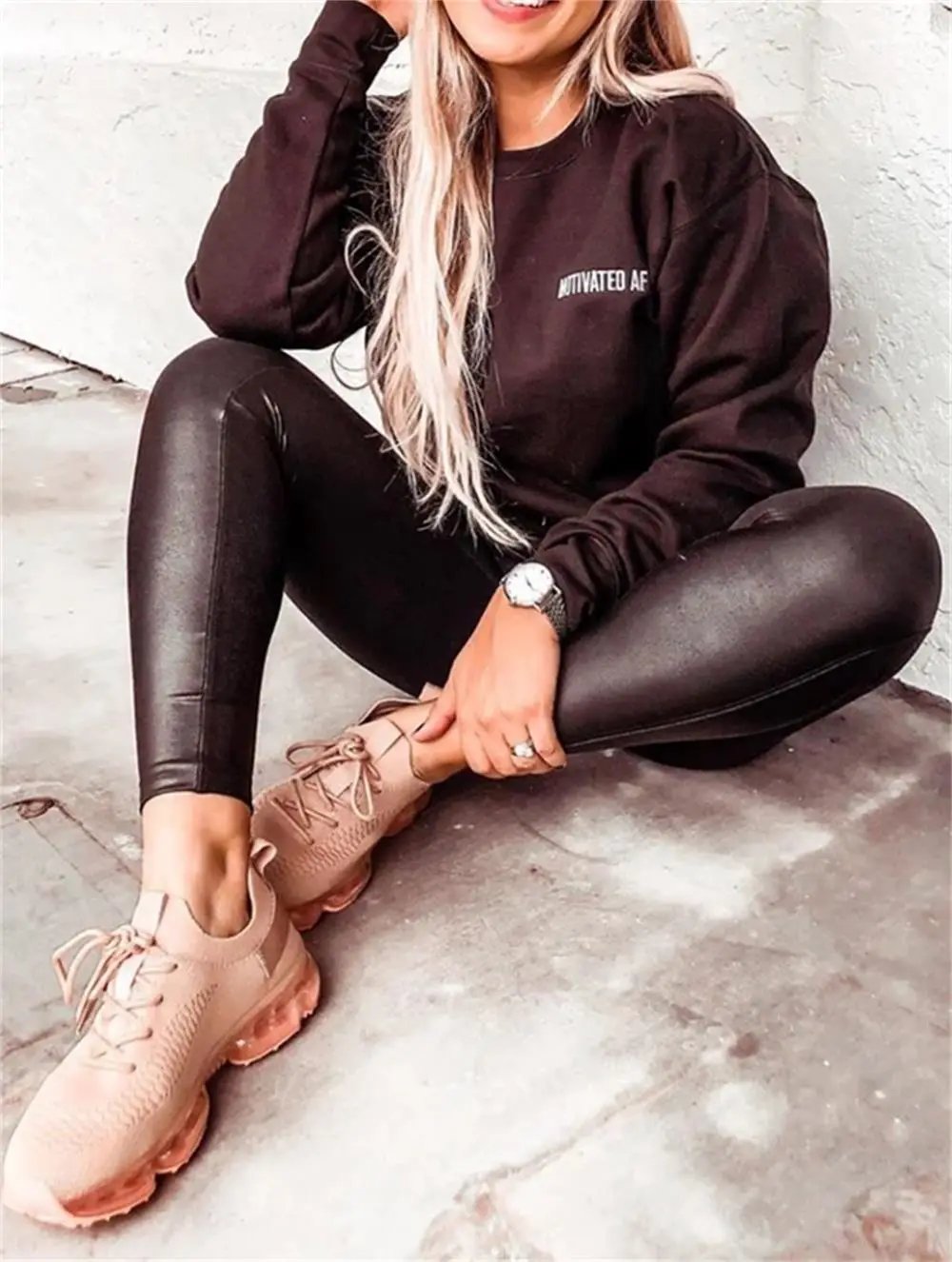 Women Trendy Cushion Sneakers Lace Up Running