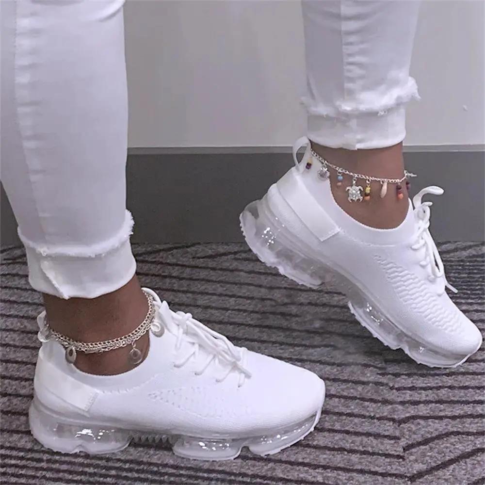 Women Trendy Cushion Sneakers Lace Up Running