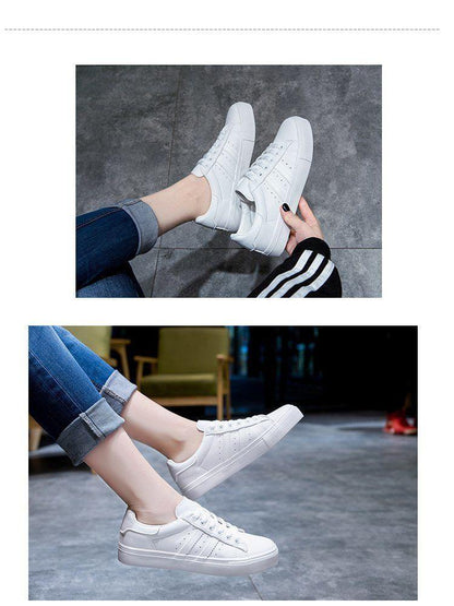 Stevvex women white casual sneakers, lace-up, eco leather, vulcanized sole, pair on Tampa Home & Garden Store
Stevvex women white casual sneakers lace-up, breathable eco leather, street style comfort pair on Tampa Home & Garden Store